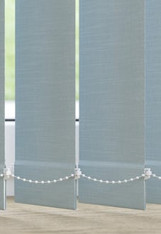 Solento (Blackout), Permafrost - Vertical Blind Slats